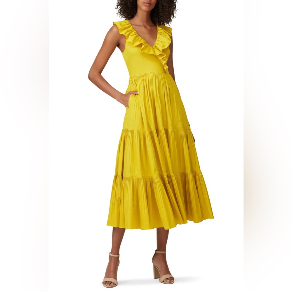 Kate Spade New York Poplin Ruffle Tiered Dress - Picture 8 of 8